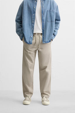 WASHED JOGGER WAIST TROUSERS - Zara фото 2