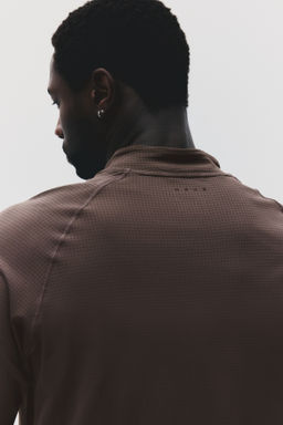 Muscle Fit Zip top sports top with DryMove - H&m фото 5