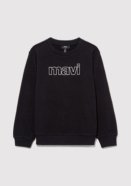 Mavi Logo Bask?l? Siyah Sweatshirt  фото 2