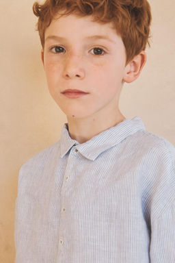 6-10 A?OS/ CAMISA RAYAS 100% LINO LIMITED EDITION / rayas