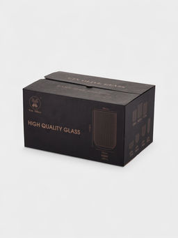 Набор стаканов 6 шт, 400 мл, золотой обод