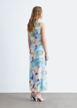 Vestido midi drapeado sin mangas - H&m фото 8