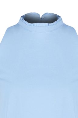 Mavi Rahat Kesim Kolsuz Mini Dokuma Elbise TWOSS22EL00139