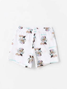 Bisiklet Yaka Minnie Mouse Bask?l? K?sa Kollu K?z ?ocuk ?ortlu Pijama Tak?m? - Waikiki фото 3