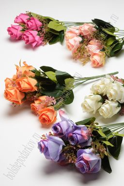 Букет цветов "Розочки" 34 см (R-21) в ассортименте