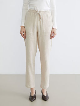 Beli Lastikli Havu? Kesim Kad?n M?slin Pantolon