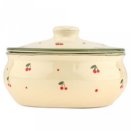 Бочонок (пельменница) керамический "Малый" 1,25л, д14см, h18,5см, "Кантри", с крышкой (Россия)