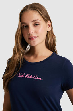 Kad_n Lacivert Basic Ti__rt