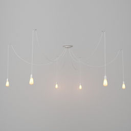 Светильник BayerLux «Паук», 6×40 Вт, E27, белый