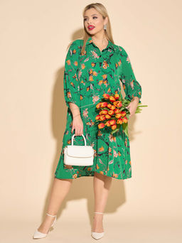 Платье 0060-28п зелёный - Dora фото 10