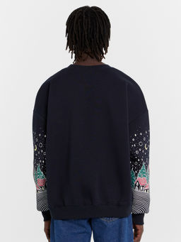 Свитшот мужской синий с новогодним принтом - Mark formelle фото 5