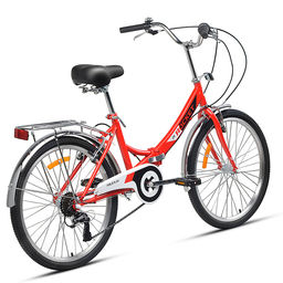 Велосипед 24" Rocket City Fold S 24, цвет красный, размер 16"