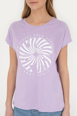 Женская сиреневая футболка - U.s. polo assn фото 13