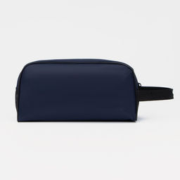 Косметичка на молнии с ручкой, объёмная, большая, тёмно-синяя - Simaland фото 2