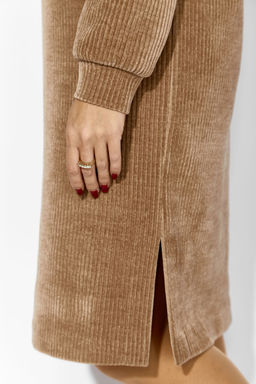 Платье ТАиЕР 1410 полоска, бежевый фото 3