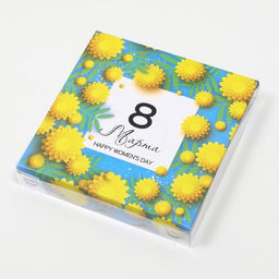 Цена за 5 шт. Коробка для печенья С 8 Марта, 15?15?3 см