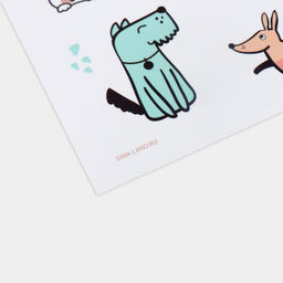 Коврик под миску «Собачья радость», 43×28 см