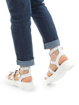 08-PEAG54-1 WHITE Босоножки женские (натуральная кожа) - Фабричный китай фото 3