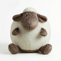 Подушка декоративная арт.1184692-12 Овечка БЯША шерсть