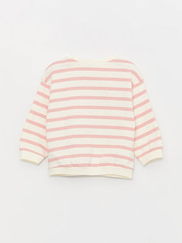 Bisiklet Yaka Uzun Kollu Minnie Mouse Bask?l? K?z Bebek Sweatshirt - Waikiki фото 3