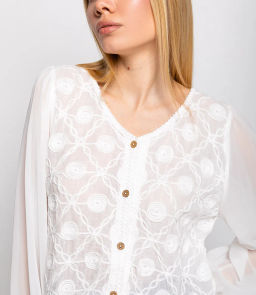 Блуза #КТ210 (7), белый
