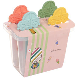 Цена за 2 шт. Форма для приготовления мороженого "Машинка" 4шт