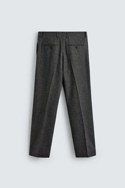 LIMITED EDITION WOOL TEXTURED SUIT TROUSERS - Zara фото 8