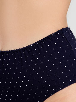 Цена за 2 штуки! Трусы женские макси мультипак (3 шт.) синие в горошек - Mark formelle фото 4