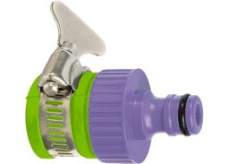 Переходник 3/4" на трубу 13-19мм п/эт. с внеш.хомутом и резин.уплотн. (65760)