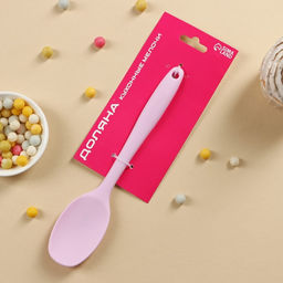 Ложка силиконовая гарнирная Доляна Винфор, 21 см, цвет МИКС  фото 4