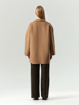 ЕМКА / Полупальто-халат из шерсти double-face - Emka фото 7