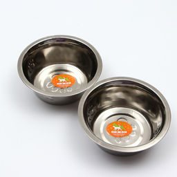 Набор из 2 рельефных мисок на подставке, 2 х 450 мл - Пижон фото 3