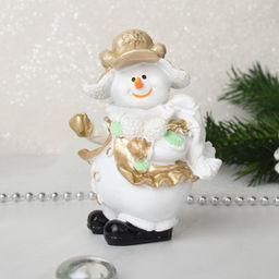Фигурка Снеговик 12 см с шишками / S2200-В /уп 240/732533