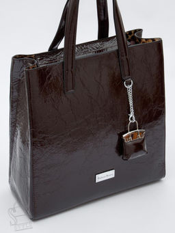 Сумка женская кожаная 91147-1SP coffee Velina Fabbiano-Safenta в Новосибирске