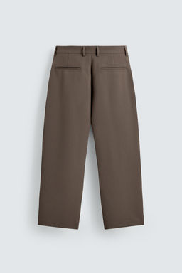 PANTAL?N RELAXED FIT PLIEGUES / Marr?n / Topo - Zara фото 7