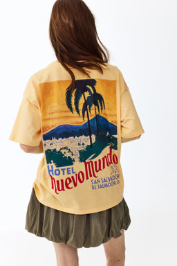 Camiseta oversize estampada - H&m фото 3