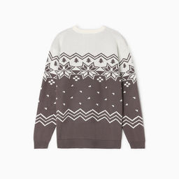 Свитер вязаный новогодний KAFTAN Scandinavia, размер 42, серый