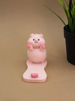 Подставка под телефон/планшет Pig bow tie, pink (9 см)