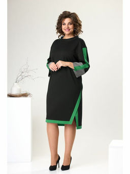 Платье Romanovich Style 1-2465 черный/зеленый фото 2