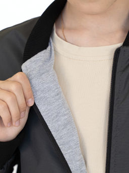 Ветровка детская темносерая