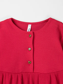 Платье Малиновый десерт в рубчик - Bungly фото 3