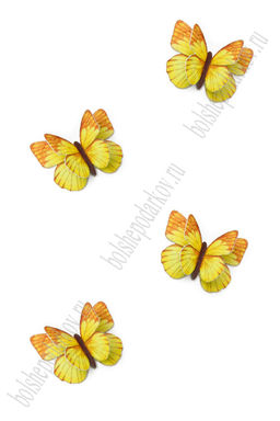 Лазерная вырубка из фетра "Бабочка" 3*2,5 см (10 шт) №2 несклеенная