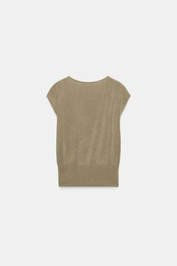 TOP PUNTO FORNITURA / Camel oscuro - Zara фото 9