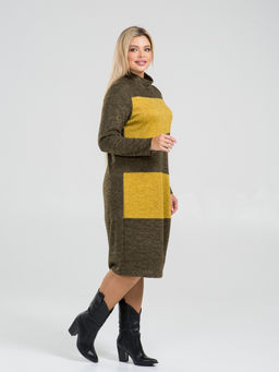 Платье 1370 хаки - Novita фото 6