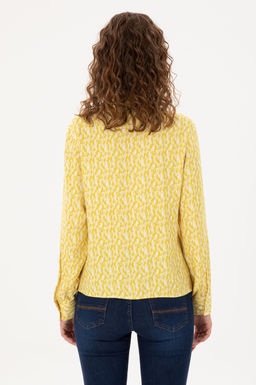 Женская желтая рубашка с длинным рукавом Неожиданная скидка в корзине - U.s. polo assn фото 5