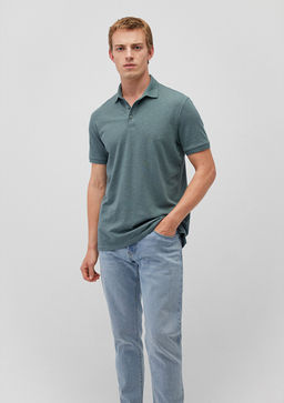 Yesil Polo Tisort - Mavi фото 3