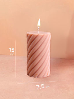 Свеча "Столб" 7,5х7,5х15 см, соевый воск, микс
