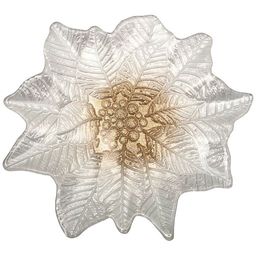 БЛЮДО POINSETTIA WHITE GOLD 27х26 СМ БЕЗ УПАКОВКИ