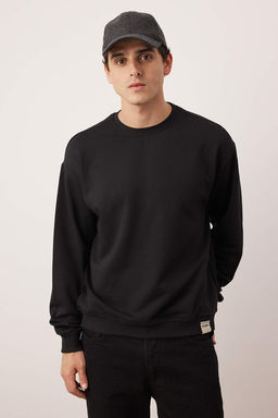 TRENDYOL MAN Siyah-Gri Melanj 2li Paket Oversize/Genis Kesim Ici Polar/S?cak Tutan Sweatshirt TMNAW24SW00001 - Trendyolmilla фото 21