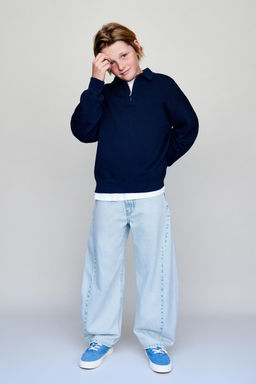 JEANS BARREL / Azul claro